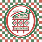 Casquette Merry Christmas Retro Marquee - Joy to the World