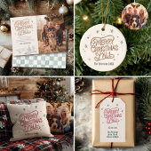 Cartes Pour Fêtes Annuelles Cowboy Christmas Family Photo Western Noël