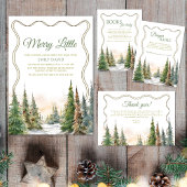 Vrolijk klein kerstwinter Baby shower