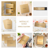 Carte de visite Luxe Paillettes Or