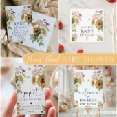 Invitation Mews Sunflower Automne Baby shower