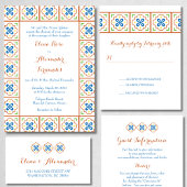 Invitation Talavera Spanish Tile Enregistrer la date