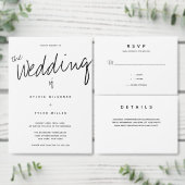 Carte Micro Mariage photo noir blanc horizontal (Personnalisez la collection de ce créateur indépendant.)