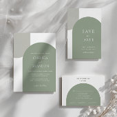 Élégant numéro de table de mariage bohème en vert