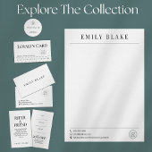 Carte De Fidélité Minimal Classic Business Flat Loyalty Card