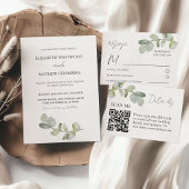 Boho Waterverf eucalyptus bruiloft Bedankjes Labels