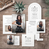 Minimal Graceful Name Arch Photo Afstuderen Kaart