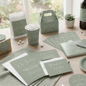Minimale babyshower script lettering welkom ronde sticker