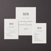Minimal Modern Elopement Wedding RSVP Card (Personaliseer de collectie van deze zelfstandige maker.)