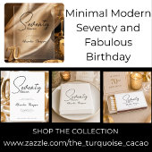Invitations En Acrylique Soixante-dix ans et Fabuleux Script Fête d'anniver