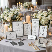 Étiquette Minimaliste Noir & Blanc