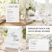 Étiquette Élégante de Mariage Minimaliste