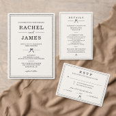 Numéro De Table Graphique de placement de mariage à nœud coquet él (Personnalisez la collection de ce créateur indépendant. )
