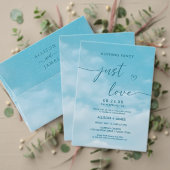 Sticker Rond Minimalist Blue Sky Just Love Casual (Personnalisez la collection de ce créateur indépendant. Test)