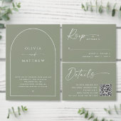 Sticker Rond Dîner De Répétition Woodland. Sage Green Nuit avan (Personnalisez la collection de ce créateur indépendant.)