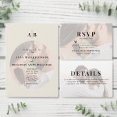 Sticker Rond Editorial Photo Wedding Thank You (Personnalisez la collection de ce créateur indépendant.)