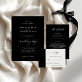 Carte D'accompagnement CODE QR détails de mariage simples et élégants noi