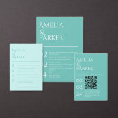 Éventail Ventilateurs minimalistes Mariages verts (Personnalisez la collection de ce créateur indépendant.)