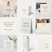Minimalist Retro Typewriter Custom Wedding Ivory