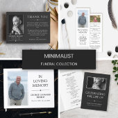 Gris Célébration minimale de la vie Programme funé