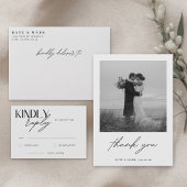 Invitation Réception de mariage intimiste minimaliste