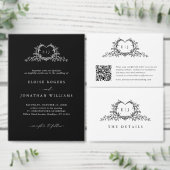 Numéro De Table Minimalist Monogram Guest Name Place Card (Personnalisez la collection de ce créateur indépendant.)