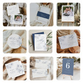 Menu Élégant minimaliste Mariage