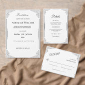 Carte de menu Mariage minimaliste | Carte de récep (Personnalisez la collection de ce créateur indépendant. )