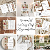 Heart Collage Wedding Thank You Card Bedankkaart