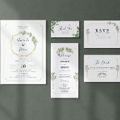 Minimalistisch wit Lijst goud Save The Date