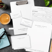 Bloc-note Facture professionnelle minimaliste de l'avocat bl