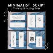 Étiquette de prix de vêtement de script minimalist