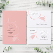 MOD ROZE TULP BRUILOFT KAART (Personaliseer de collectie van deze zelfstandige maker.)