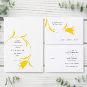 MOD YELLOW TULP WEDDING KAART (Personaliseer de collectie van deze zelfstandige maker.)