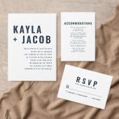 Modern + Minimalistisch uitnodigen voor een Typogr Kaart (Personaliseer de collectie van deze zelfstandige maker.)