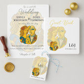 Cartons Réponse Silhouette artistique Destination Mariage Art mode