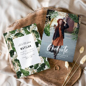 Tote Bag Classe de vingt xx feuilles tropicales et typograp