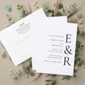 Programme Monogramme Minimaliste Moderne Gras Mariage (Personnalisez la collection de ce créateur indépendant. Test)