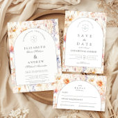 Invitation Mariage Floral Botanique Moderne