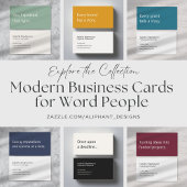Carte De Visite Copywriter Freelance Writer Modern Colorful