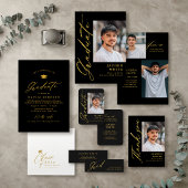 Assiettes En Carton Calligraphie moderne Classe simple de 2025 Diplômé