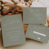 Papier Mariage de code QR écologique de la calligraphie b