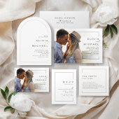 Moderne miniatuurfoto-koppels douchen kaart