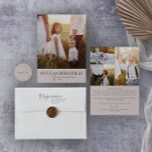 Modern chique neutraal circulair retouradres ronde sticker