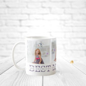 Planche À Découper Photo de collage moderne Meilleure mère Ever Purpl