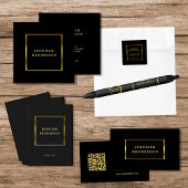 Étiquette Adresse de retour or noir tendance moderne