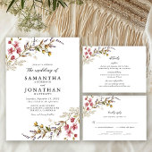 Tote Bag Marie de Fleurs Sauvages d'Automne Écriture Élégan