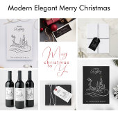 Papier Cadeau Joyeux sapin de Noël et renne