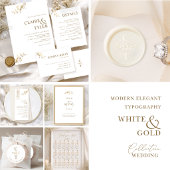Poster Plan de table de mariage or minimal alphabétique