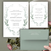 Invitation Déjeuner d'affaires Eucalyptus vert moderne